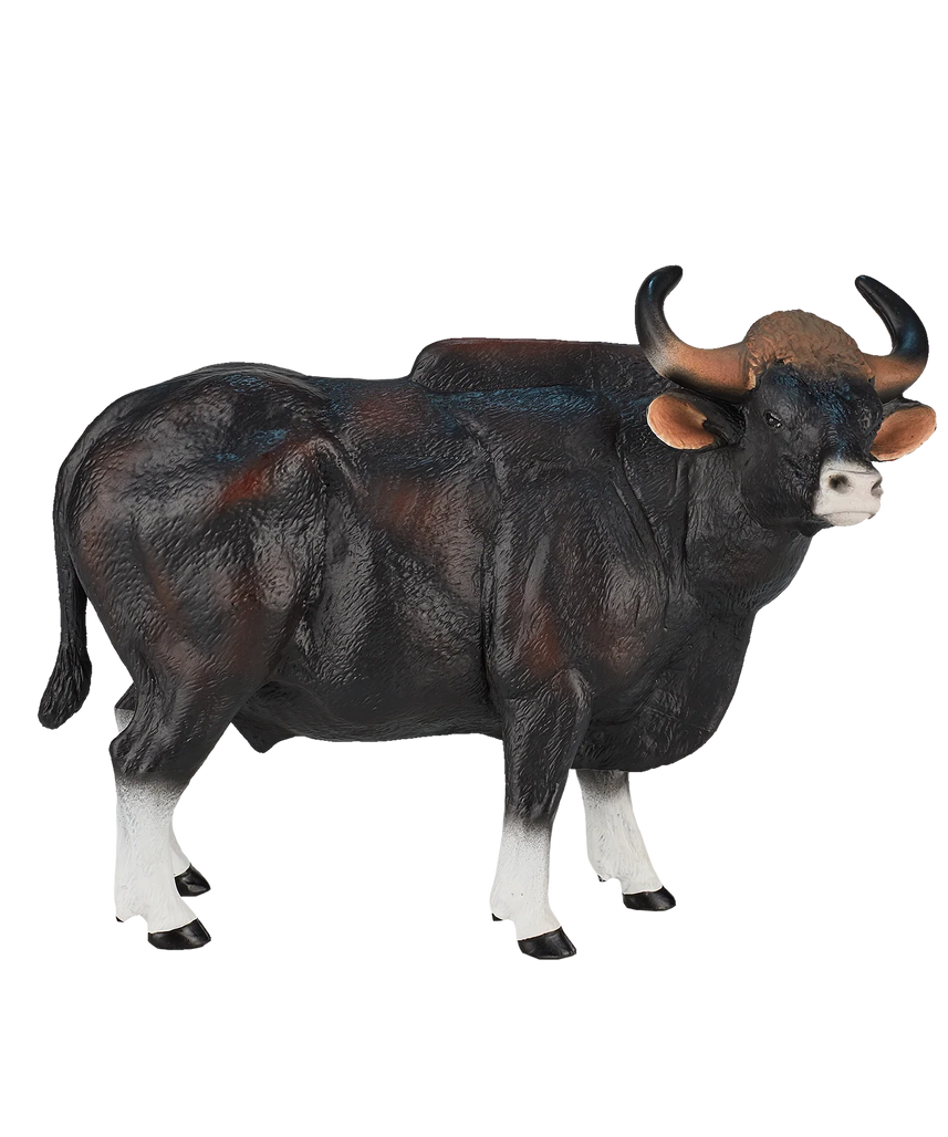 Gaur Bull XXL Animal Figure Toy, Realistic Safari Collectible for Kids