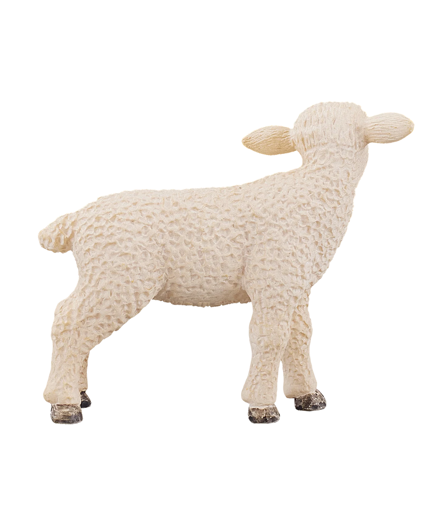 Mojo Lamb Standing Small Animal Figure Toy, Realistic Farm Collectible for Boys and Girls