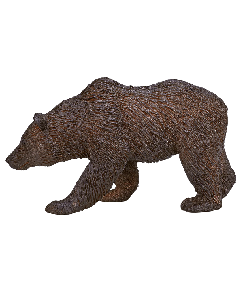 Mojo Grizzly Bear Large Animal Figure Toy, Realistic Forest Wildlife Collectible for Kids