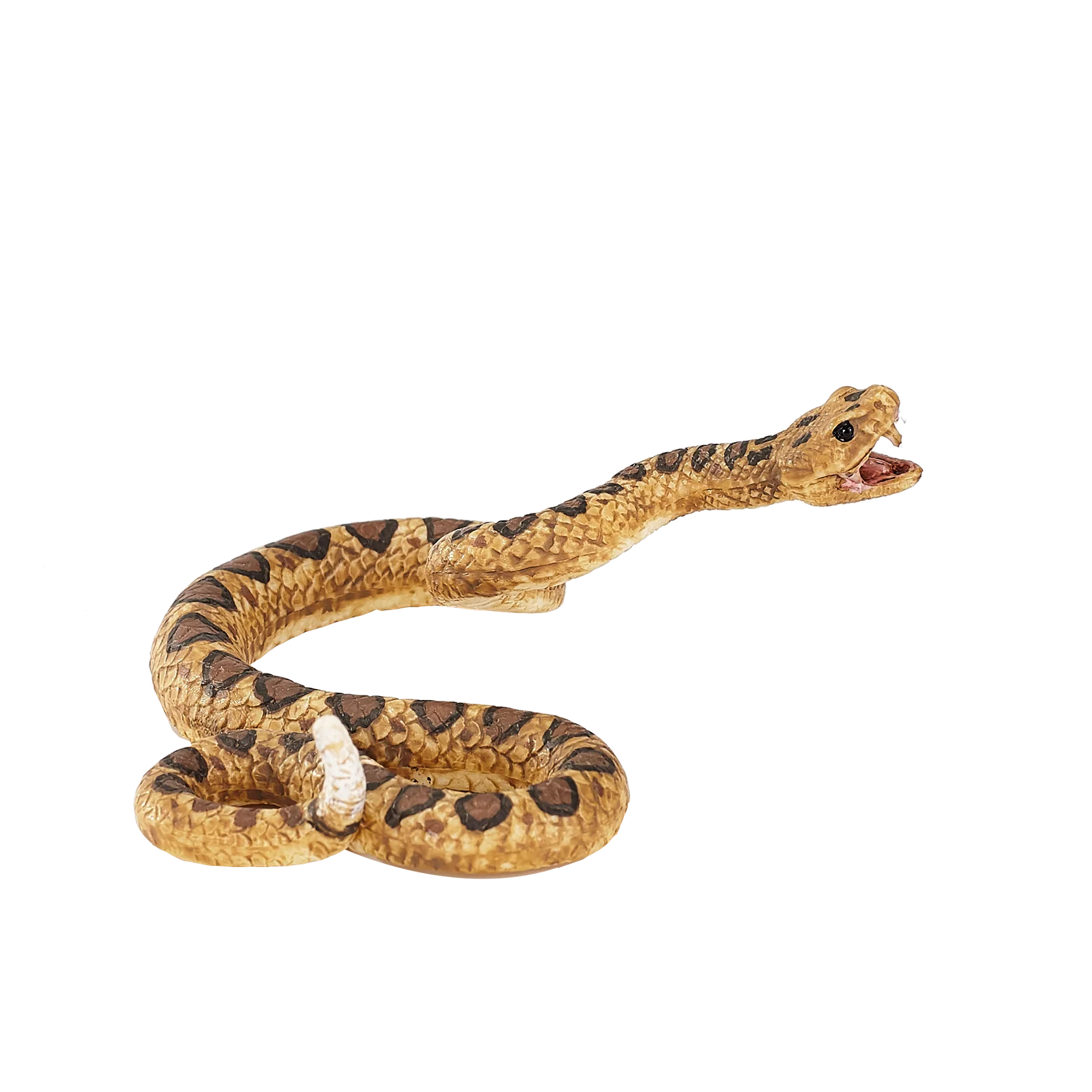 Mojo Rattlesnake Medium Animal Figure Toy, Lifelike Snake Collectible for Kids