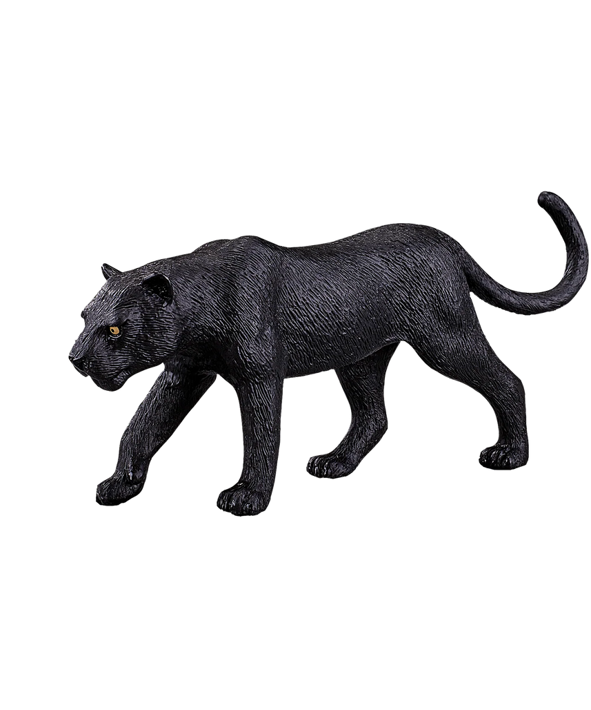 Mojo Black Panther Large Animal Figure Toy, Realistic Jungle Wildlife Collectible for Kids