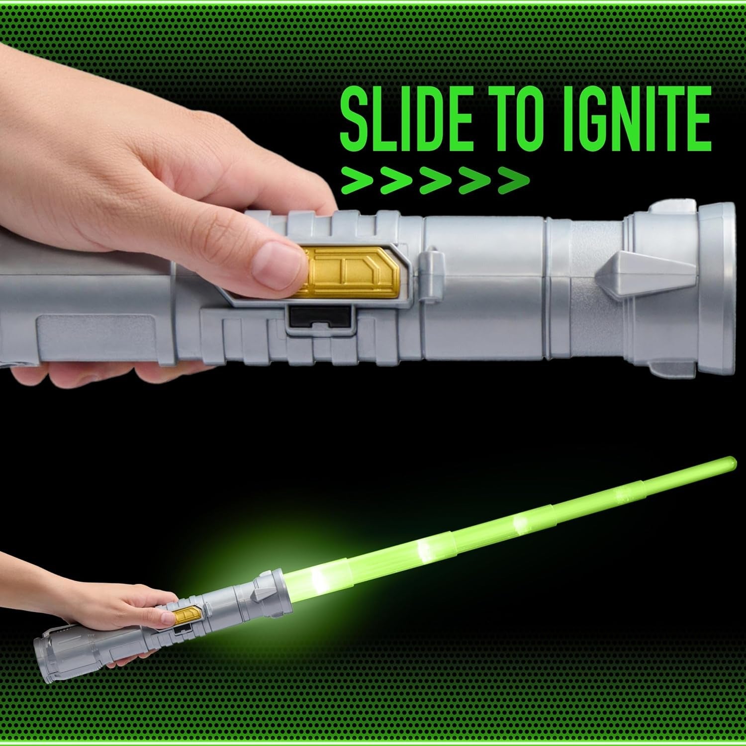 Power Saber Energy Blade Green, Light-Up Sword with Motion Sounds and Flash Effects, Exciting Role Play Toy for Kids Aged 6+