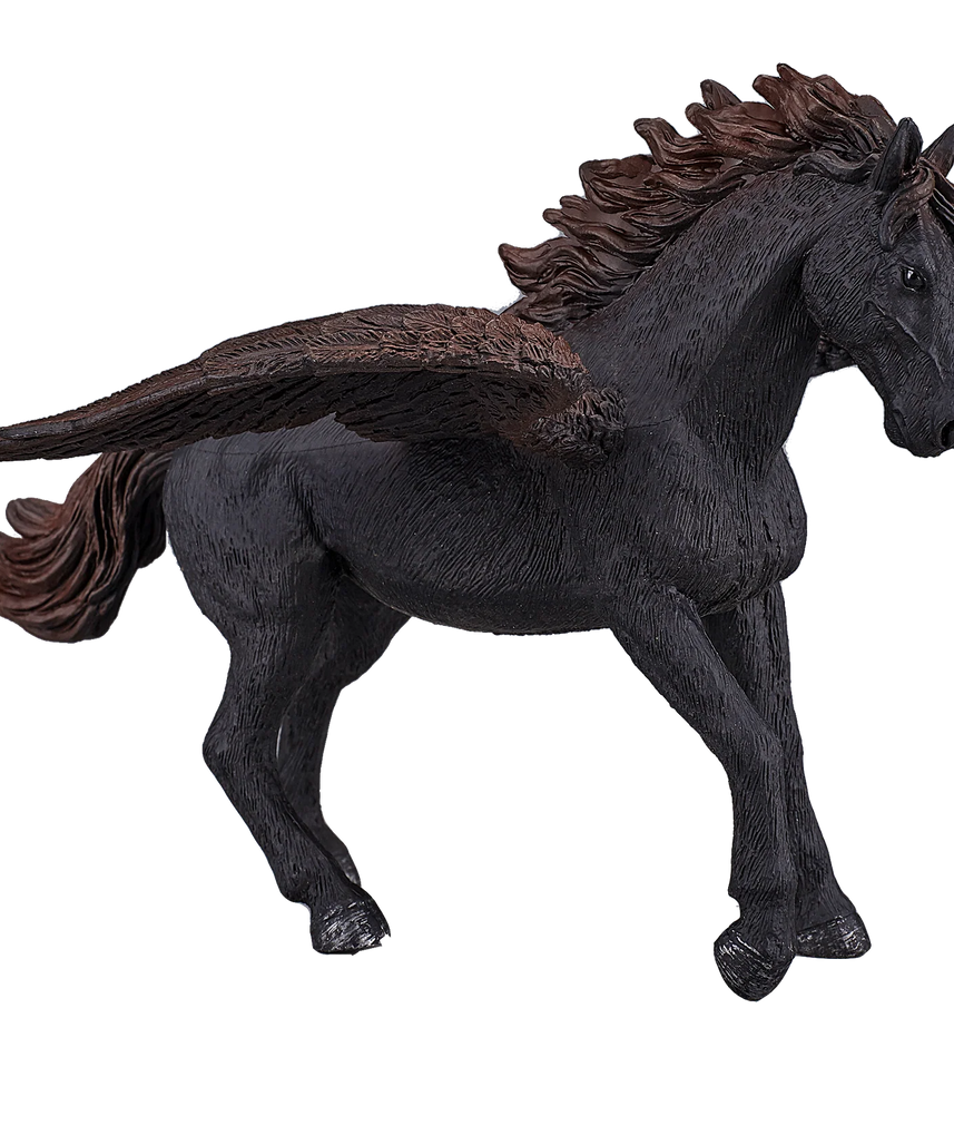 Black Pegasus XXL Fantasy Animal Figure Toy, Magical Collectible for Kids