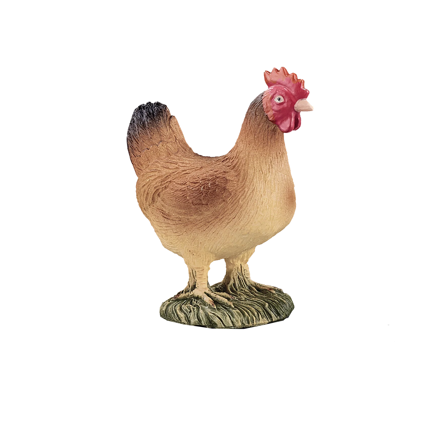 Mojo Hen Standing Small Animal Figure Toy, Realistic Farm Collectible for Kids and Wildlife Enthusiasts