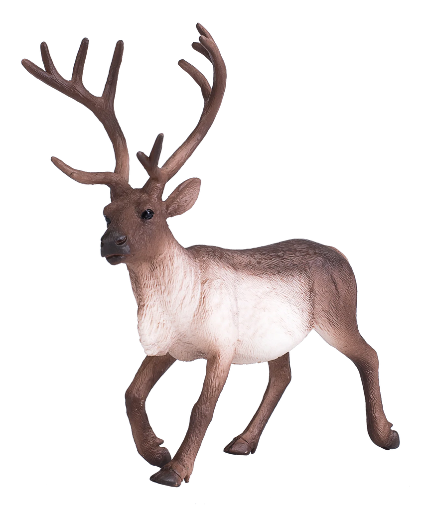 Mojo Reindeer XL Animal Figure Toy, Realistic Arctic Wildlife Collectible for Kids