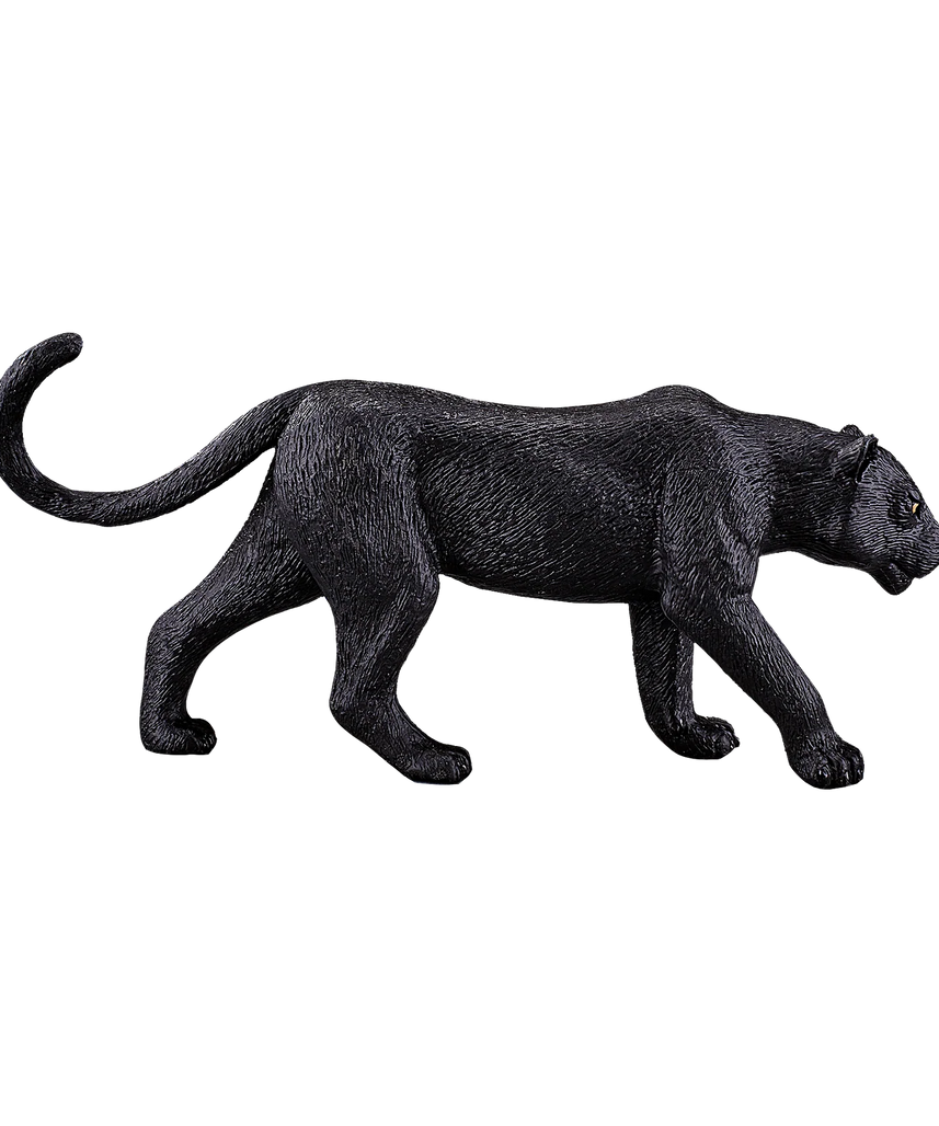 Mojo Black Panther Large Animal Figure Toy, Realistic Jungle Wildlife Collectible for Kids