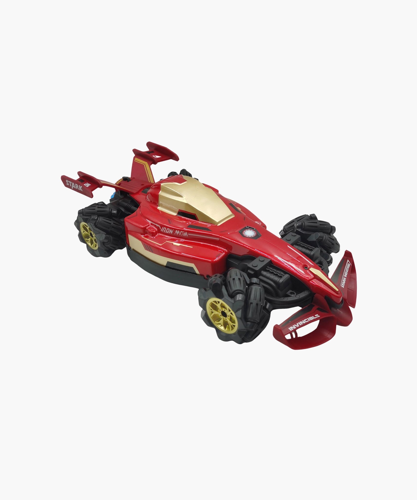 Marvel Iron Man Remote Control Drift Car 2.4GHz Stunt Formula with USB Charging Lights and Sounds Horizontal Sideways Motion Original Marvel Boys Ages 3+