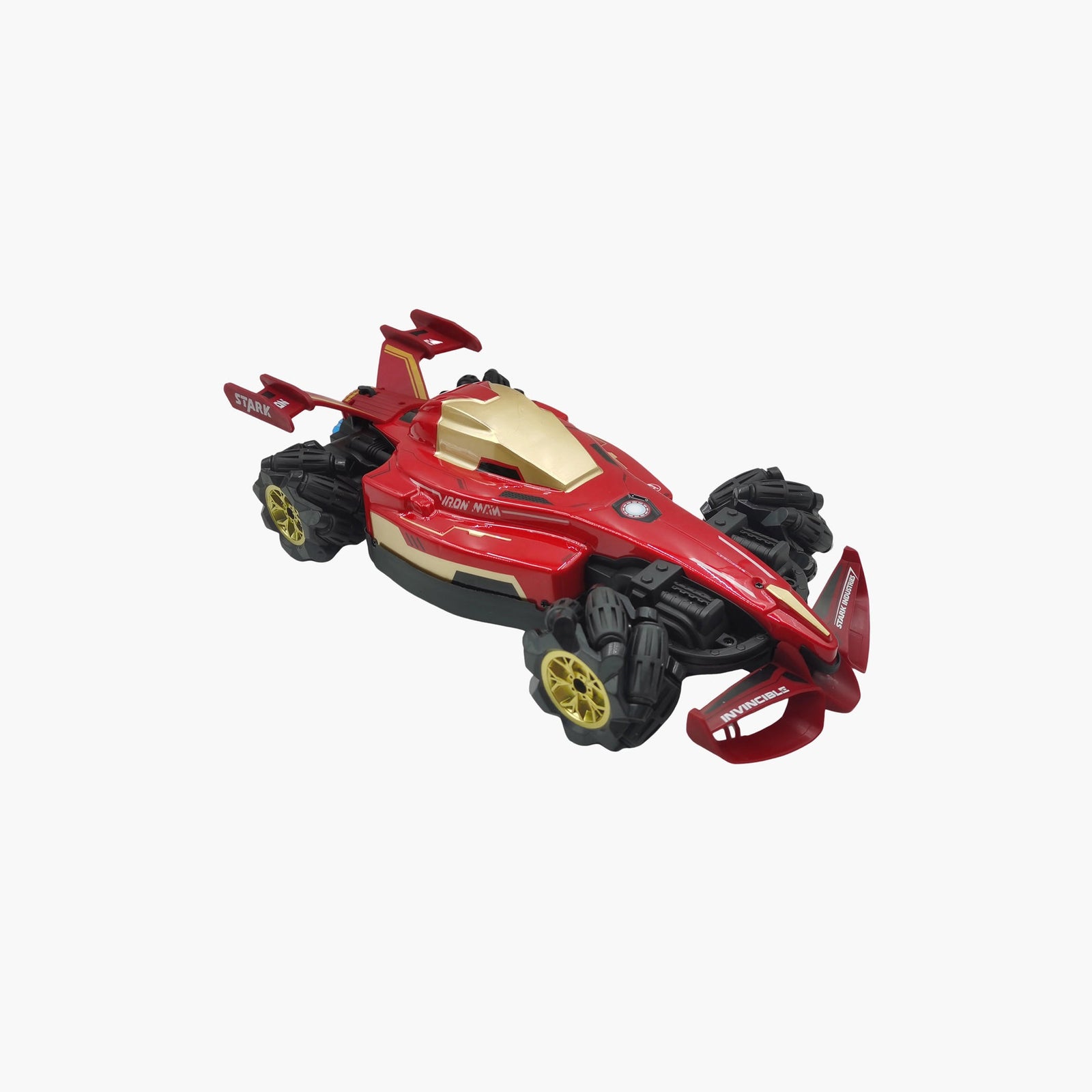 Marvel Iron Man Remote Control Drift Car 2.4GHz Stunt Formula with USB Charging Lights and Sounds Horizontal Sideways Motion Original Marvel Boys Ages 3+