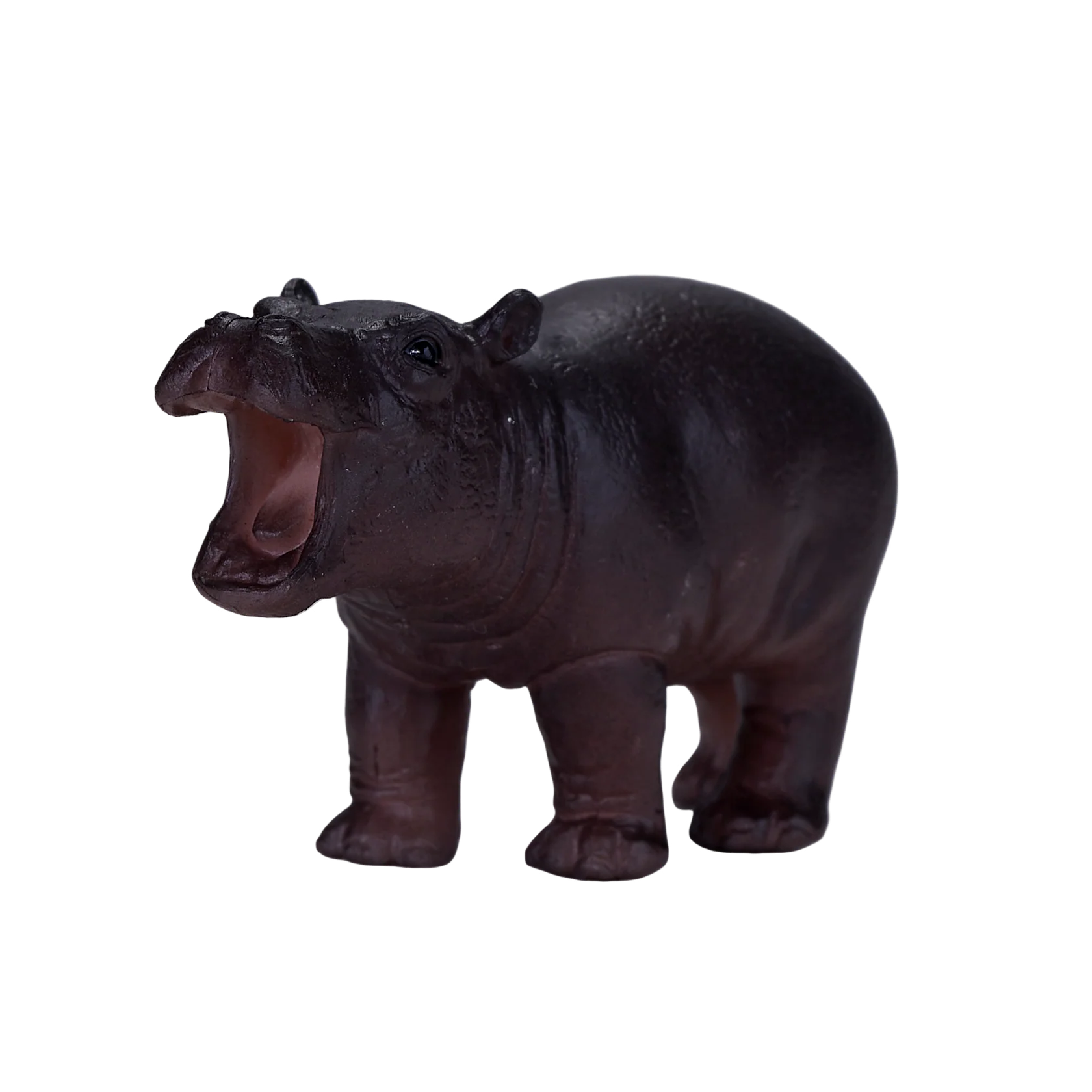 Mojo Hippopotamus Baby Small Animal Figure Toy, Wildlife Safari Collectible for Kids