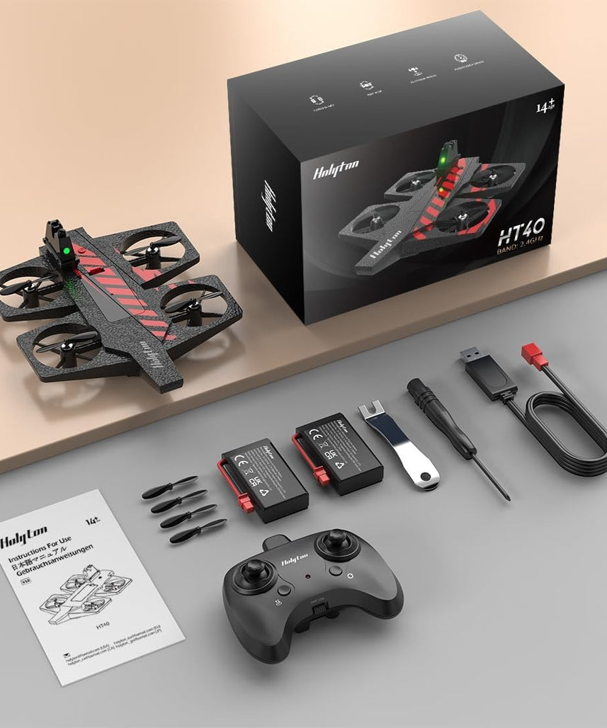 4CH HolyTon Drone, Multi-Mode Water Land Air Drone with Vertical Takeoff, Exciting STEM Flying Toy for Kids Aged 8+