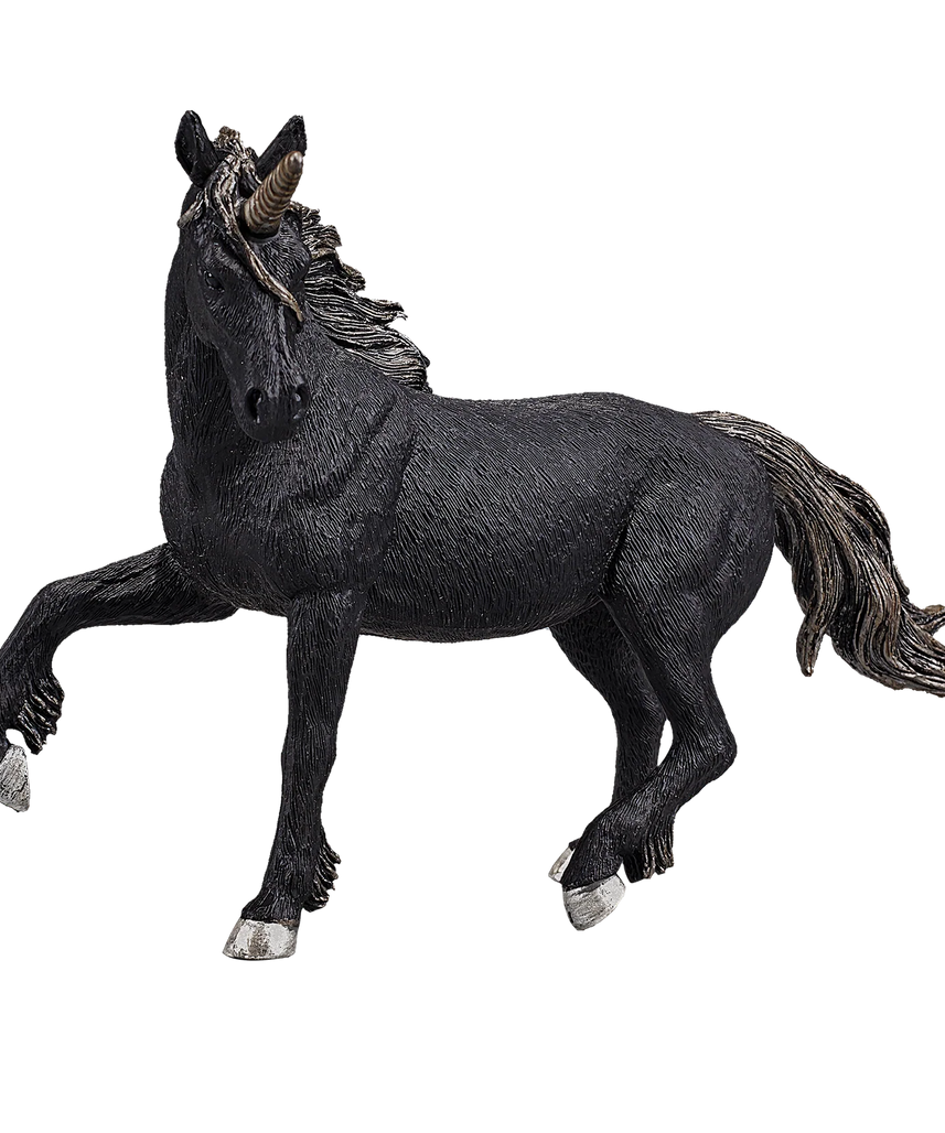 Black Unicorn XXL Fantasy Animal Figure Toy, Magical Collectible for Kids