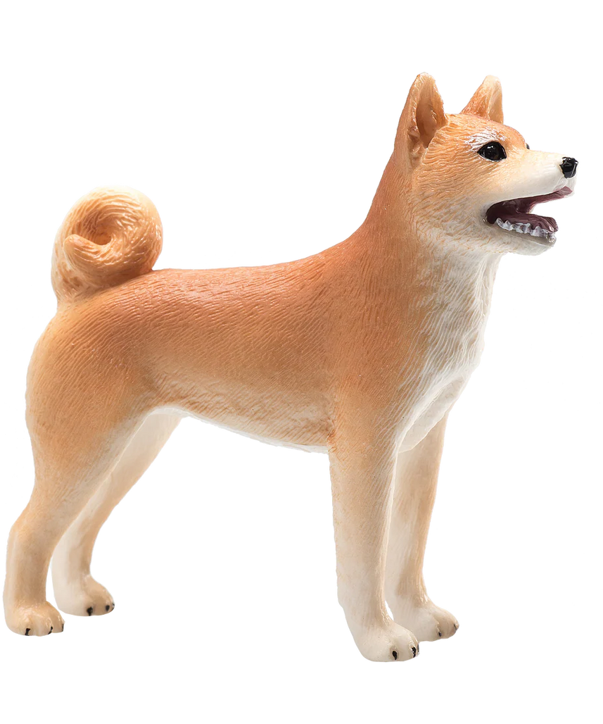 Mojo Shiba Inu Medium Animal Figure Toy, Realistic Dog Collectible for Kids