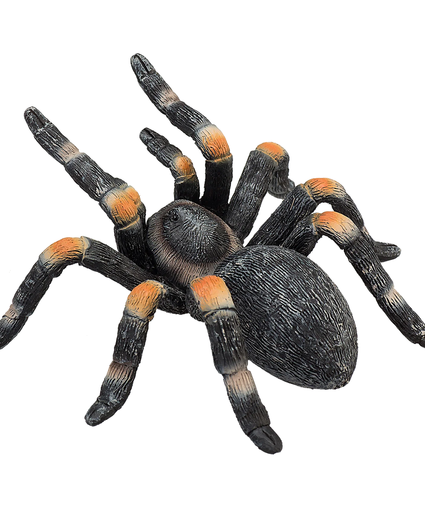 Mojo Red Kneed Tarantula Medium Animal Figure Toy, Realistic Insect Collectible for Kids