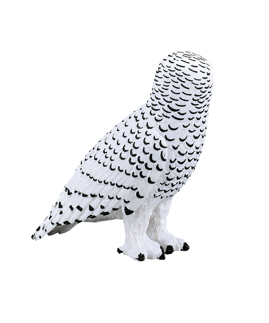 Mojo Snowy Owl Medium Animal Figure Toy, Realistic Arctic Bird Collectible for Kids