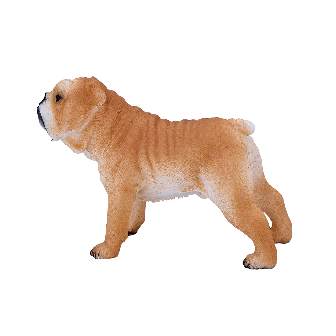Mojo English Bulldog Medium Animal Figure Toy, Lifelike Dog Collectible for Kids and Dog Lovers