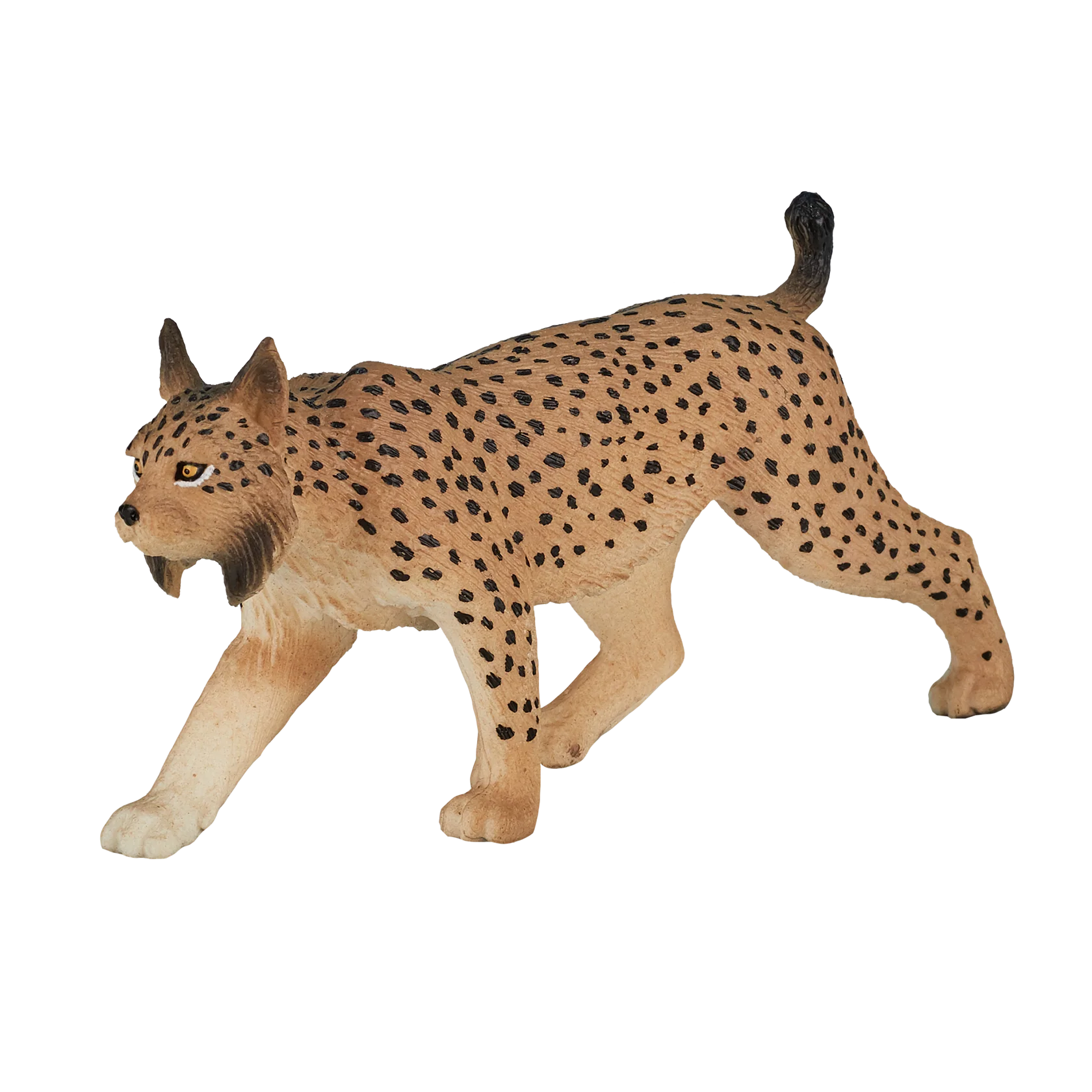 Mojo Iberian Lynx Medium Animal Figure Toy, Realistic Wild Cat Collectible for Kids