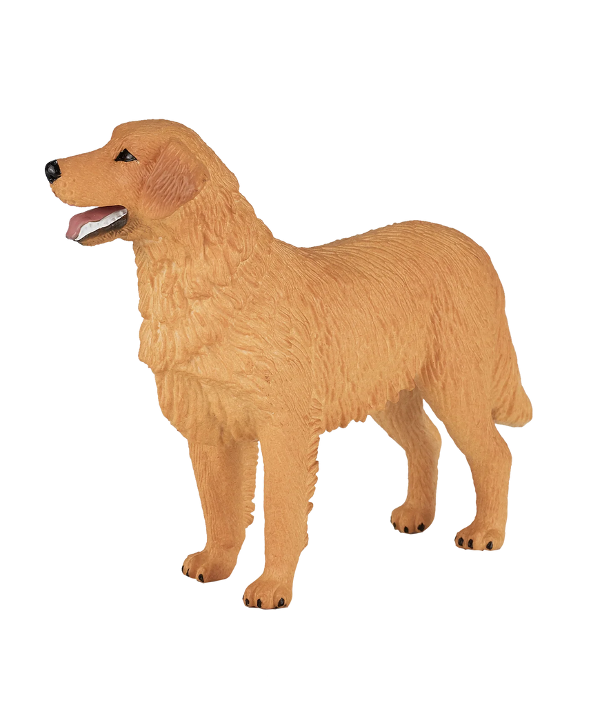 Mojo Golden Retriever Medium Animal Figure Toy, Realistic Pet Collectible for Kids