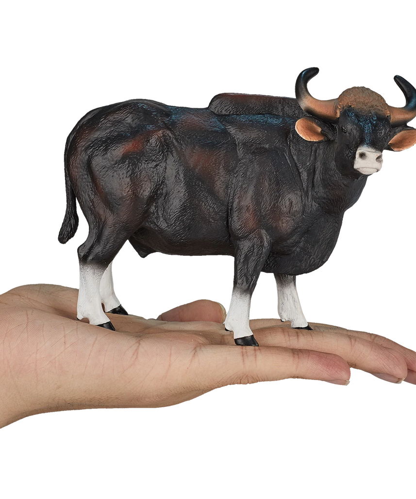 Gaur Bull XXL Animal Figure Toy, Realistic Safari Collectible for Kids