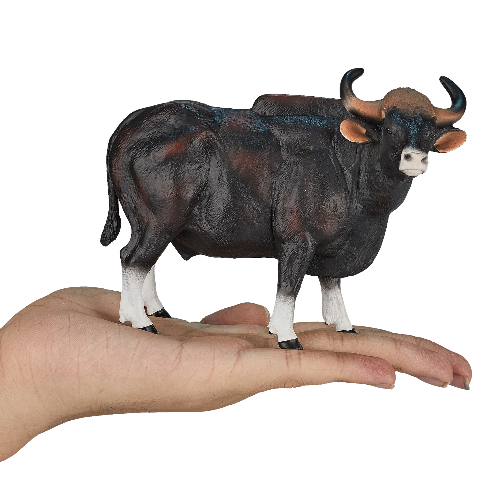 Gaur Bull XXL Animal Figure Toy, Realistic Safari Collectible for Kids
