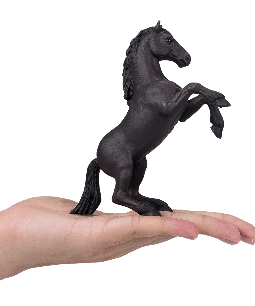 Mojo Mustang Black XL Animal Figure Toy, Realistic Horse Collectible for Kids