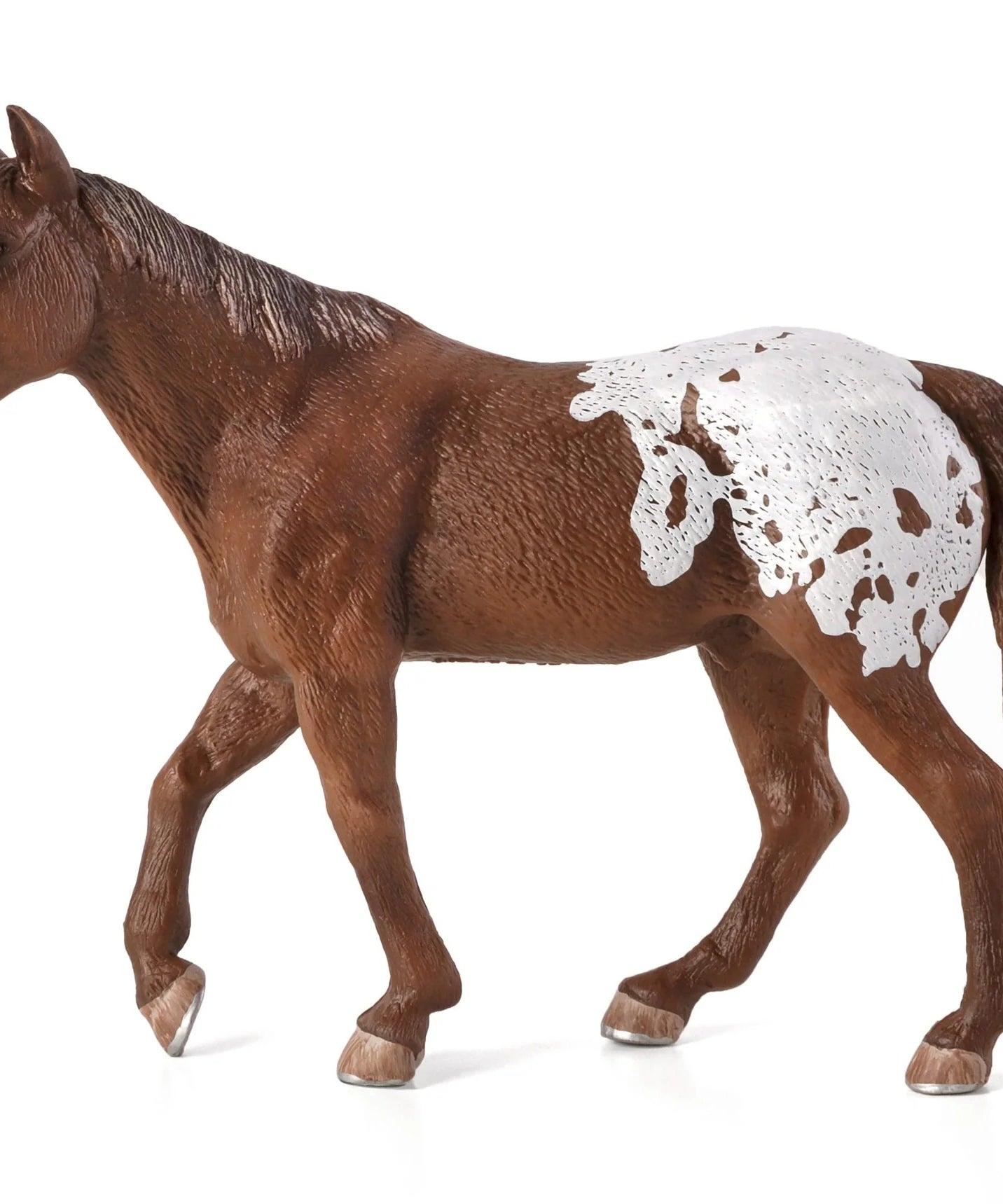Mojo Appaloosa Stallion Chestnut XL Animal Figure Toy, Realistic Horse Collectible for Kids