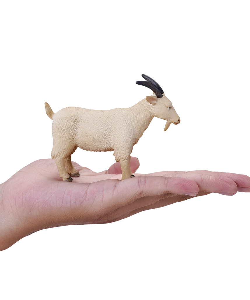 Mojo Billy Goat Medium Animal Figure Toy, Realistic Farm Animal Collectible for Kids