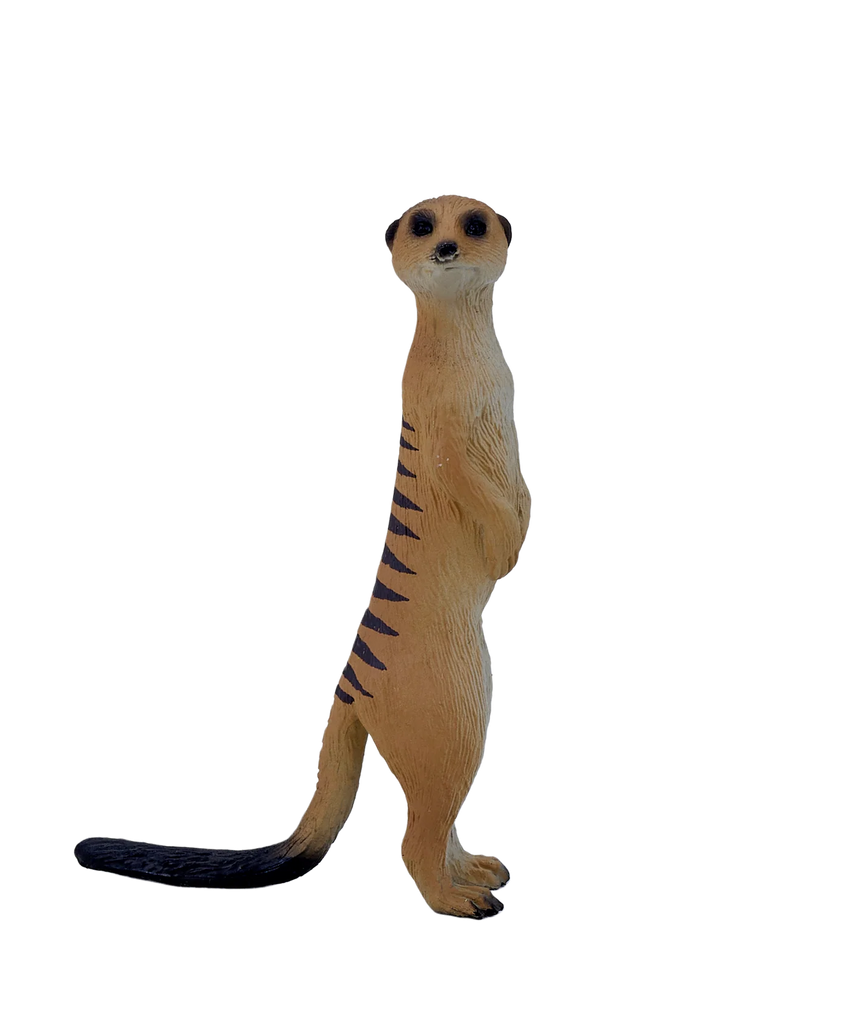 Mojo Meerkat Small Animal Figure Toy, Realistic Desert Wildlife Collectible for Kids