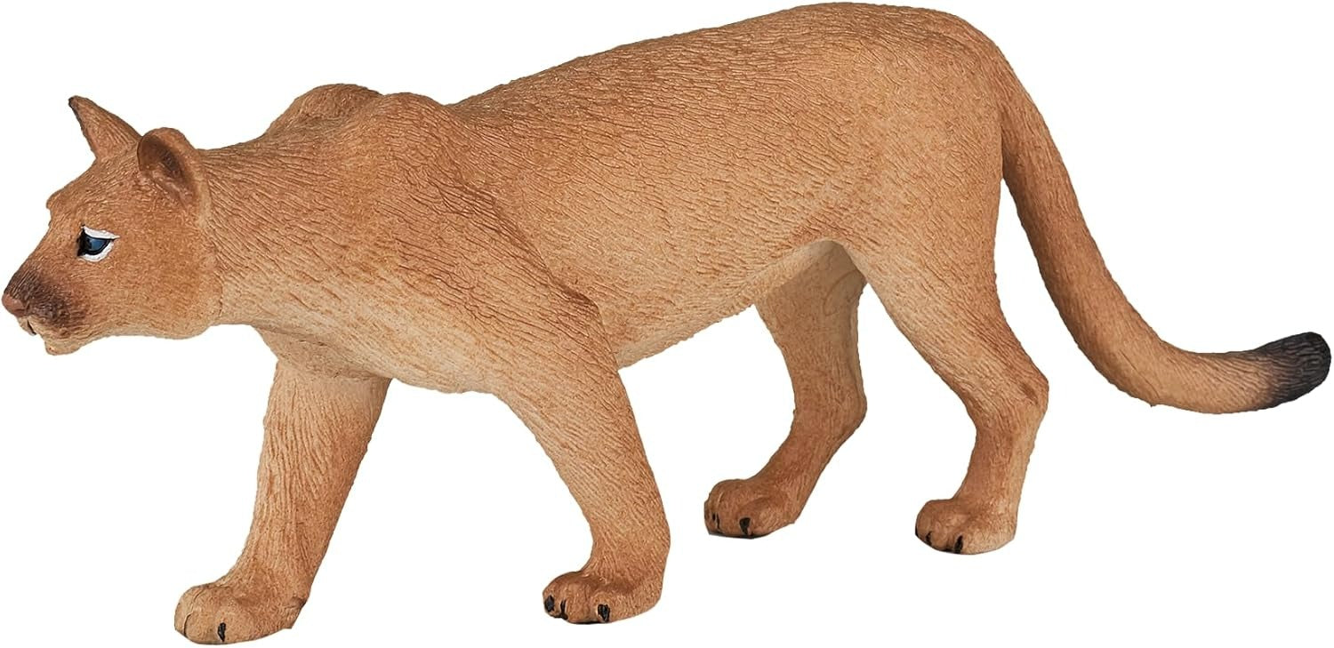 Mojo Mountain Lion Large Animal Figure Toy, Realistic Wild Cat Collectible for Kids