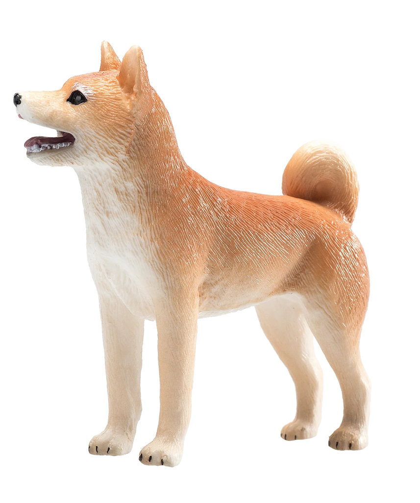 Mojo Shiba Inu Medium Animal Figure Toy, Realistic Dog Collectible for Kids