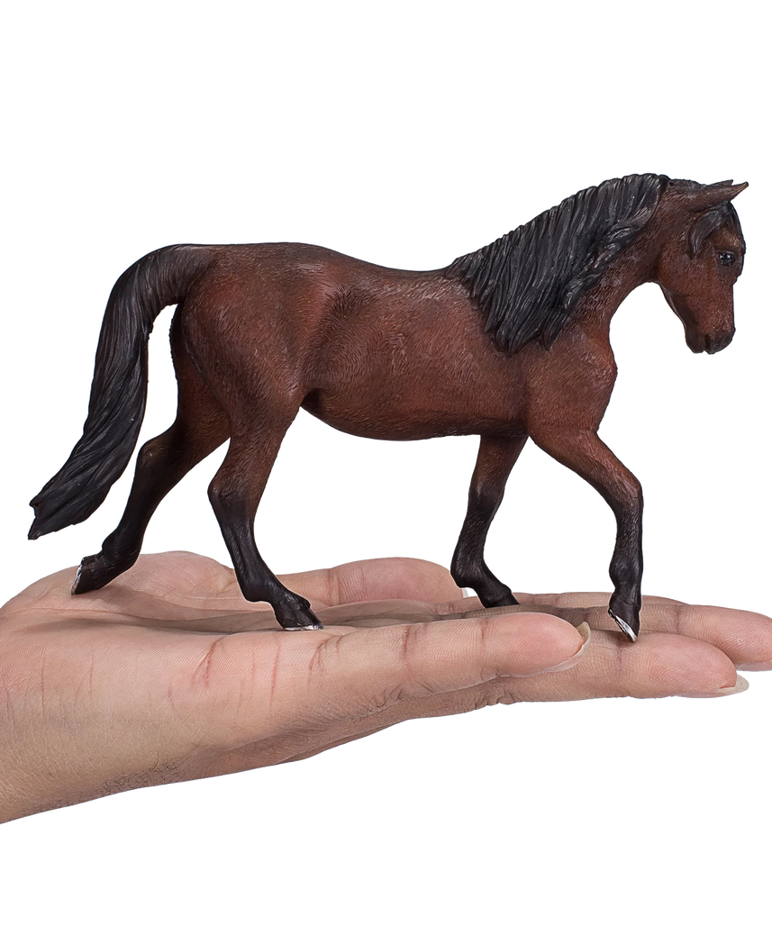 Mojo Morgan Stallion Bay XL Animal Figure Toy, Realistic Horse Collectible for Kids