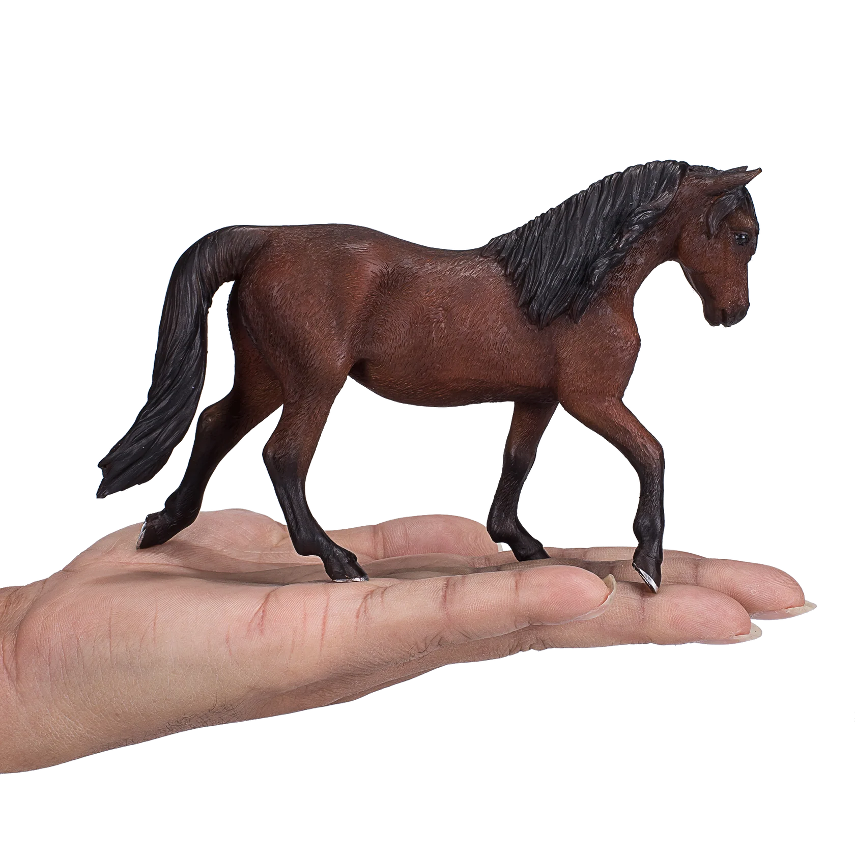 Mojo Morgan Stallion Bay XL Animal Figure Toy, Realistic Horse Collectible for Kids