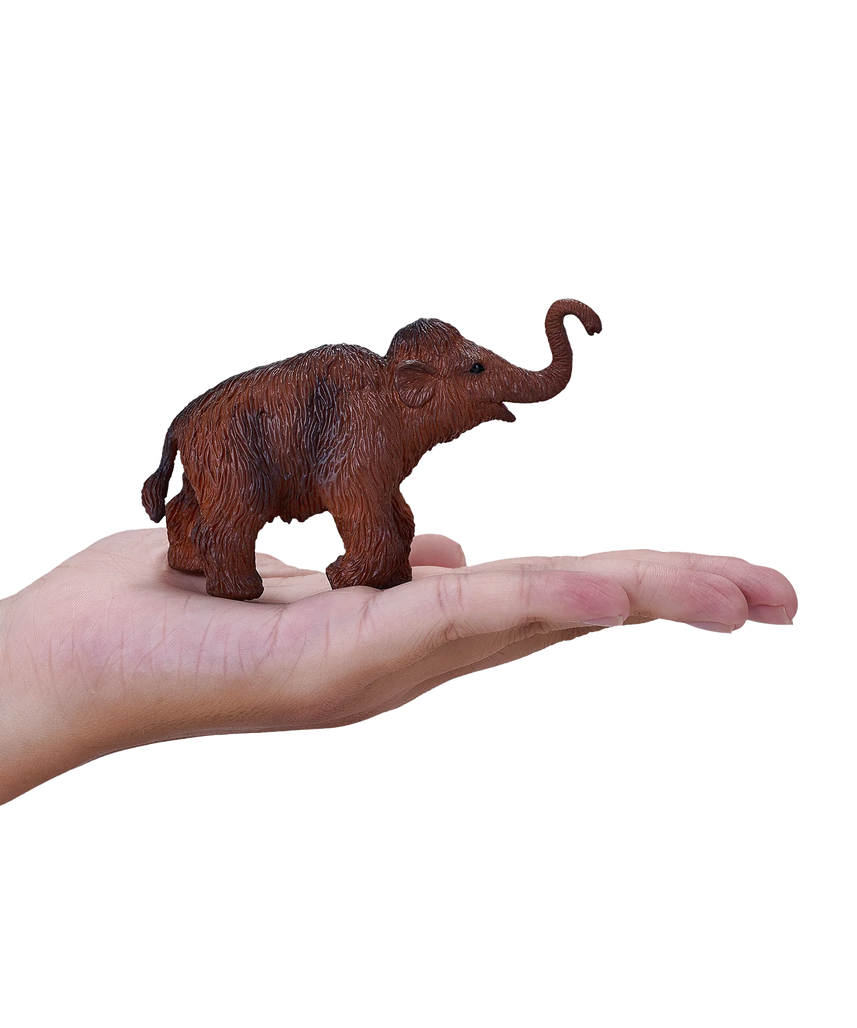 Mojo Woolly Mammoth Calf Large Animal Figure Toy, Prehistoric Wildlife Collectible for Kids