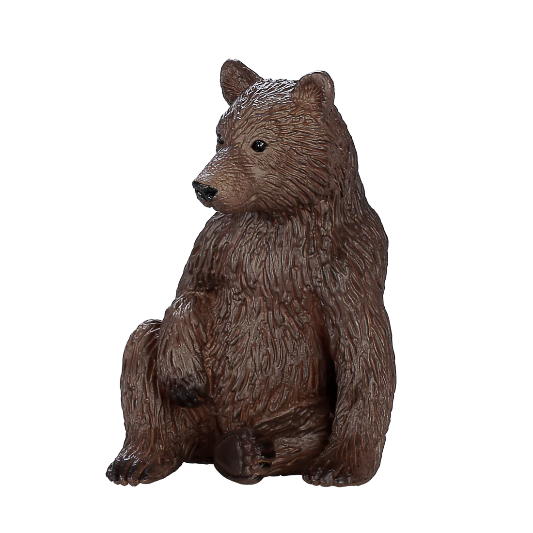 Mojo Grizzly Bear Cub Medium Animal Figure Toy, Realistic Forest Animal Collectible for Kids