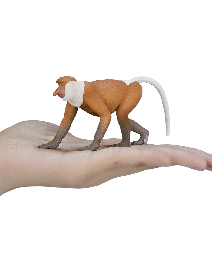 Mojo Proboscis Monkey Large Animal Figure Toy, Realistic Jungle Animal Collectible for Kids