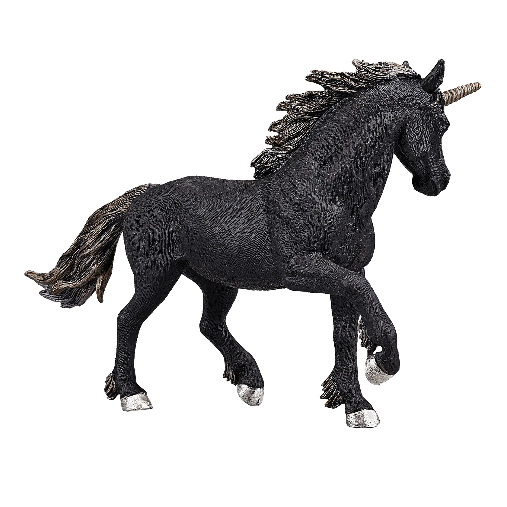 Black Unicorn XXL Fantasy Animal Figure Toy, Magical Collectible for Kids