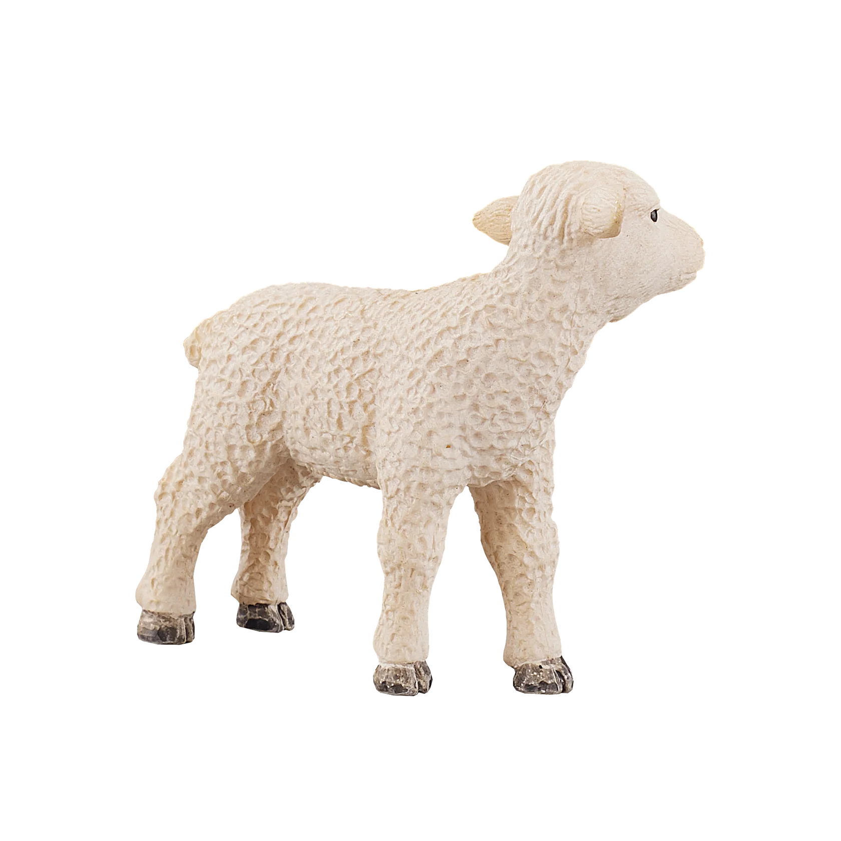 Mojo Lamb Standing Small Animal Figure Toy, Realistic Farm Collectible for Boys and Girls