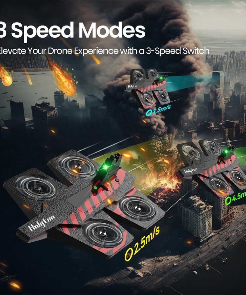 4CH HolyTon Drone, Multi-Mode Water Land Air Drone with Vertical Takeoff, Exciting STEM Flying Toy for Kids Aged 8+