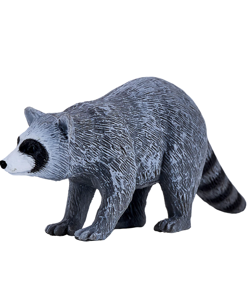 Mojo Raccoon Medium Animal Figure Toy, Realistic Forest Wildlife Collectible for Kids