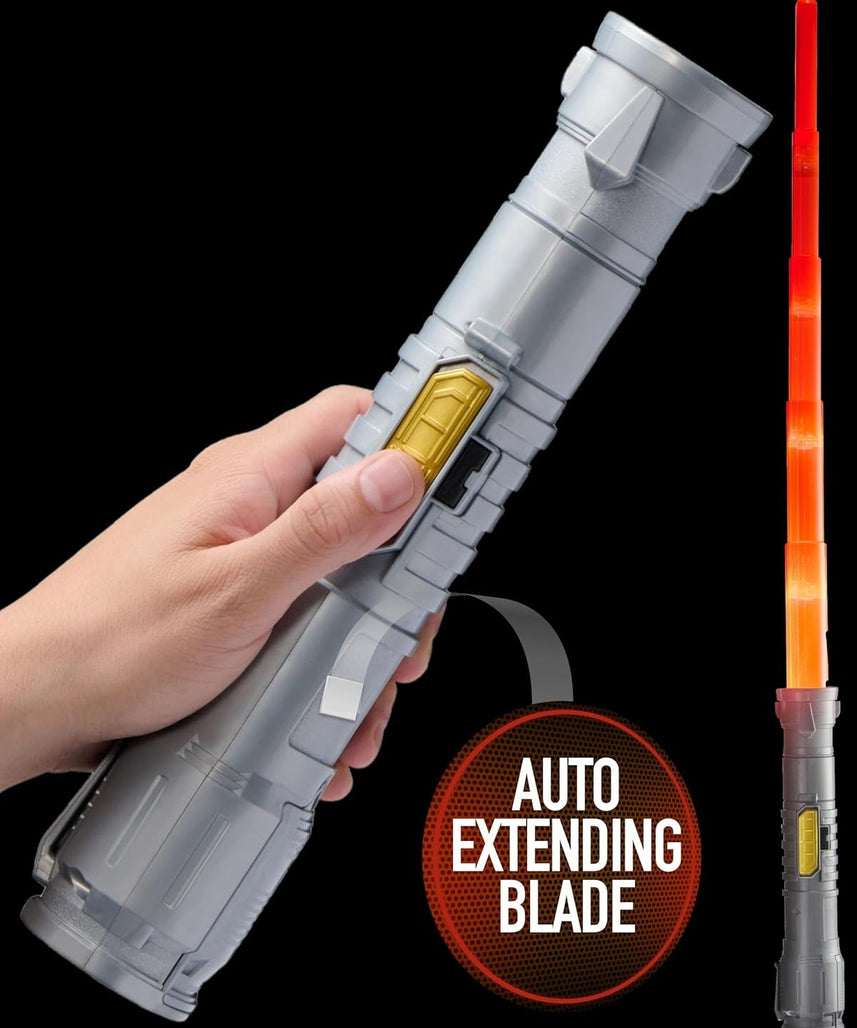 Power Saber Energy Blade Red, Light-Up Sword with Motion Sounds and Flash Effects, Action Role Play Toy for Kids Aged 6+
