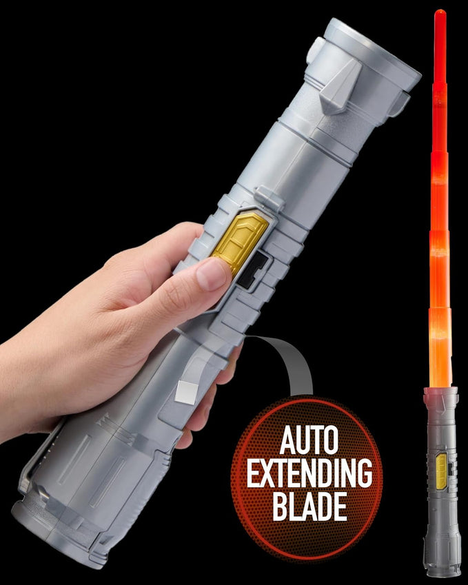 Power Saber Energy Blade Red, Light-Up Sword with Motion Sounds and Flash Effects, Action Role Play Toy for Kids Aged 6+