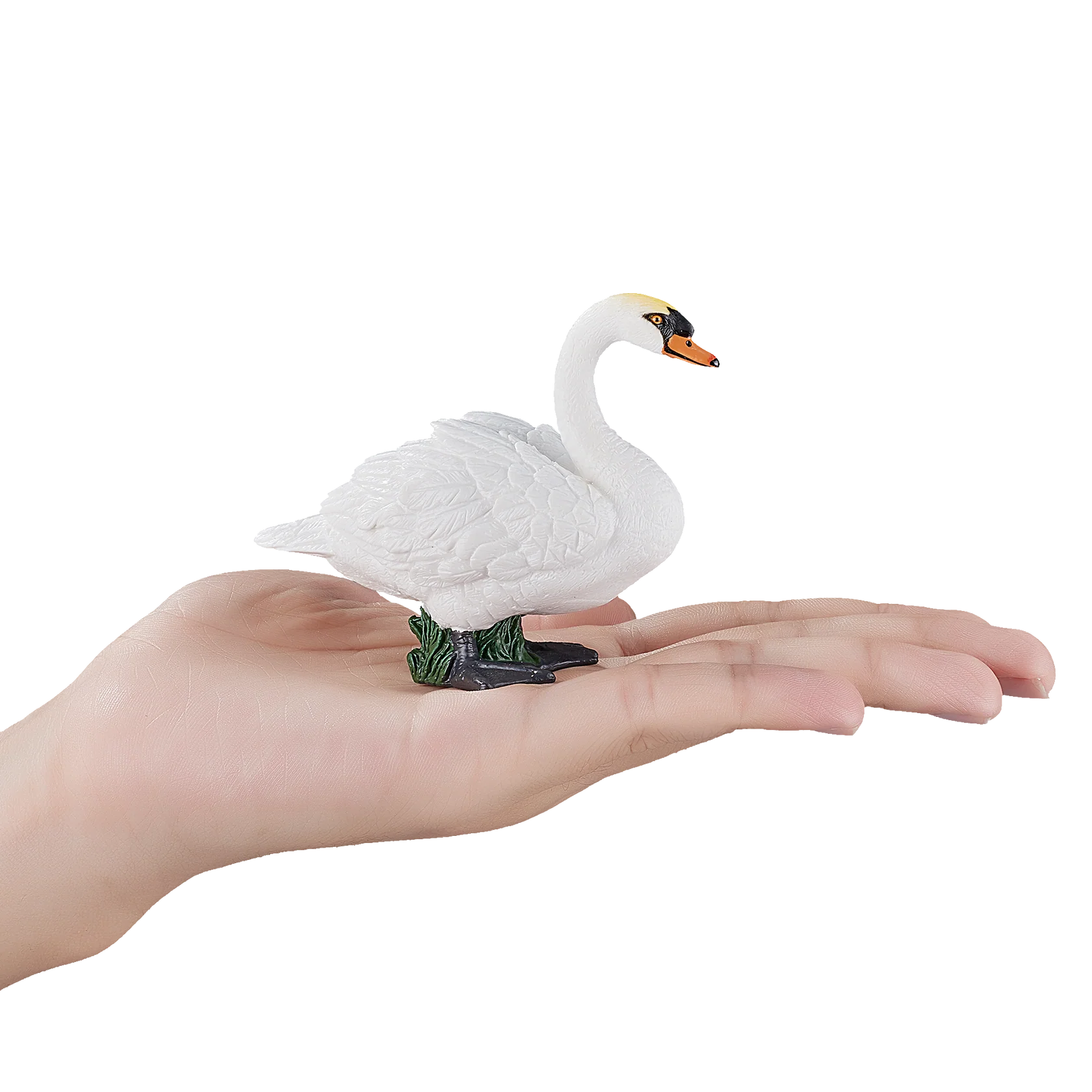 Mojo Mute Swan Medium Animal Figure Toy, Elegant Bird Collectible for Nature Lovers