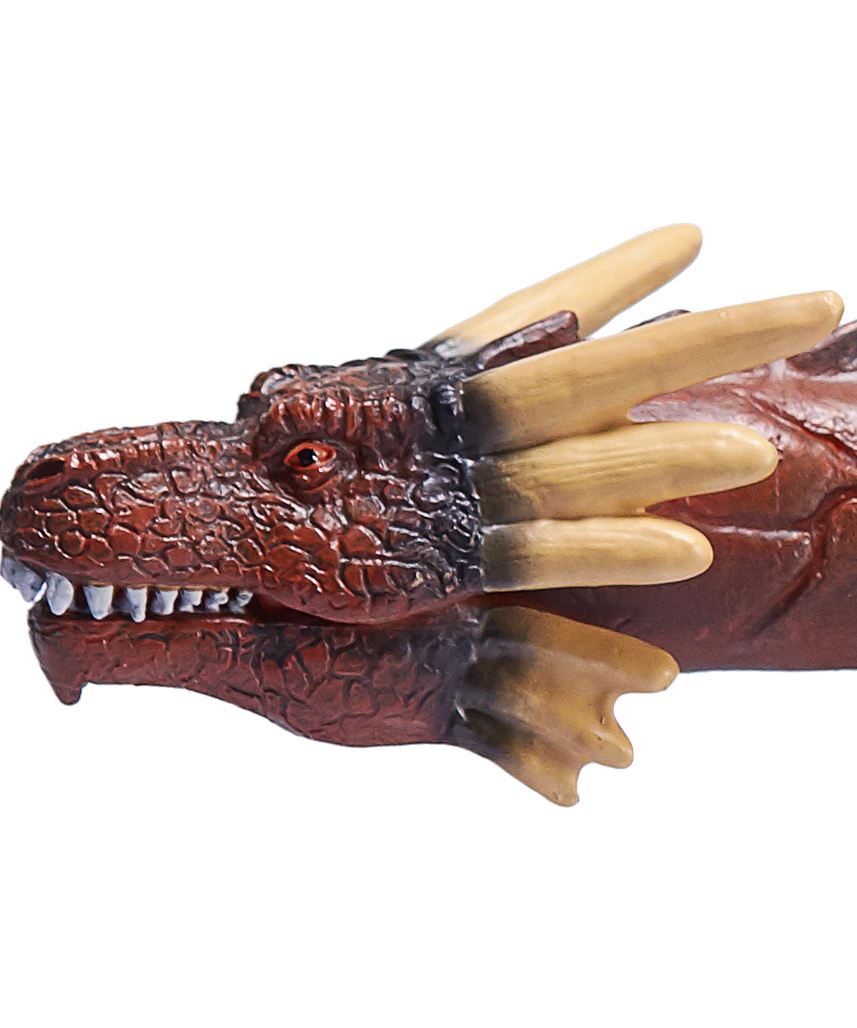 Mojo Fire Dragon with Moving Jaw Deluxe I Fantasy Creature Toy, Realistic Mythical Collectible for Kids