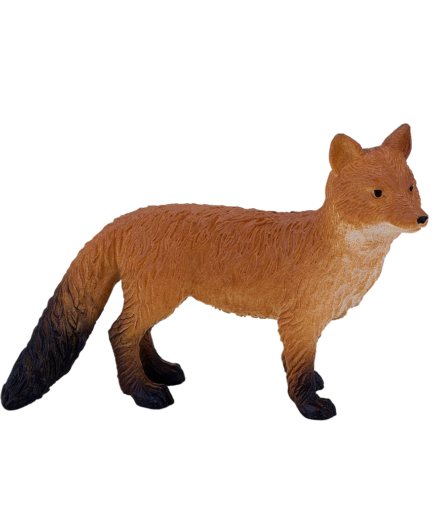 Mojo Red Fox Small Animal Figure Toy, Realistic Forest Wildlife Collectible for Kids