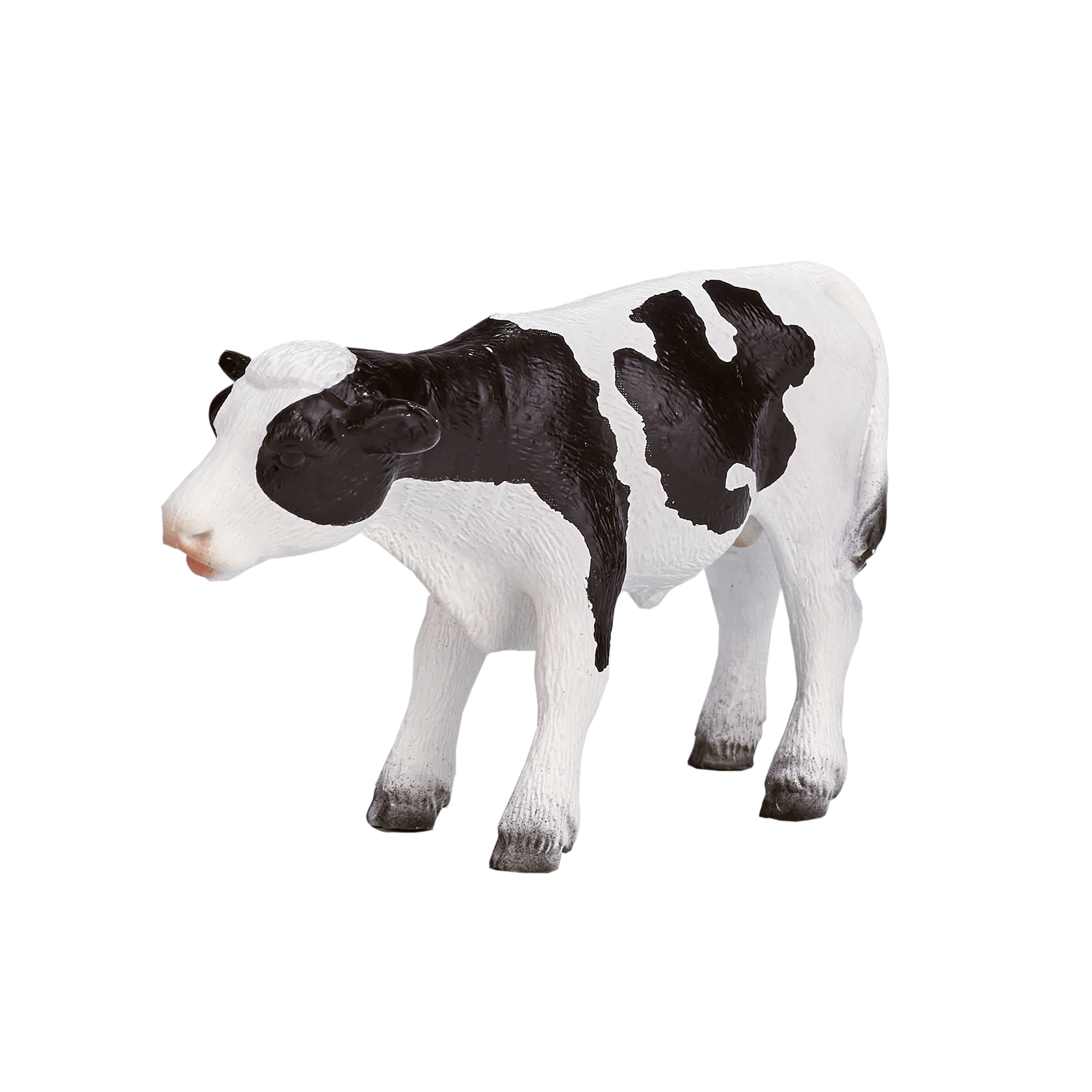 Mojo Holstein Calf Standing Medium Animal Figure Toy, Realistic Farm Collectible for Kids