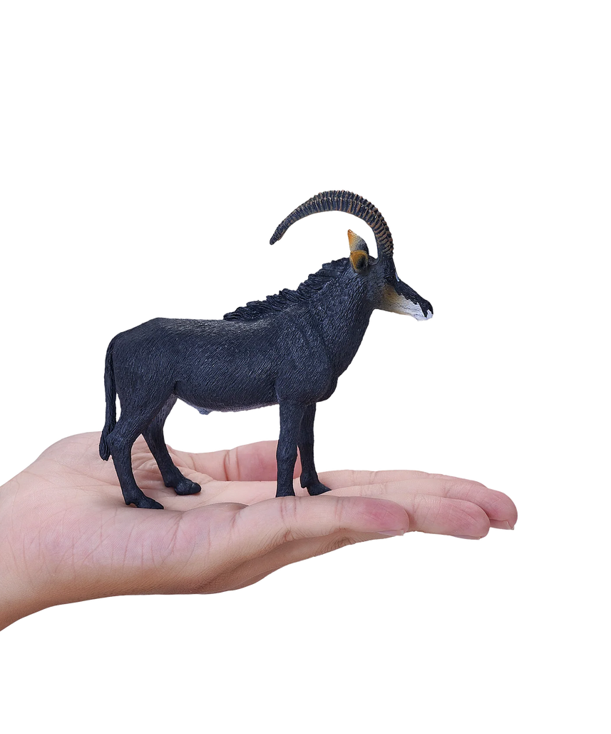 Mojo Sable Antelope XL Animal Figure Toy, Realistic Safari Collectible for Kids