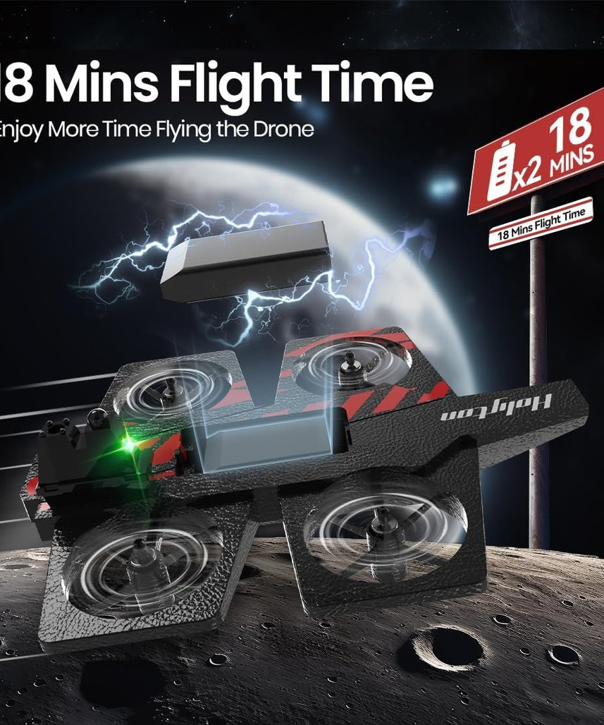 4CH HolyTon Drone, Multi-Mode Water Land Air Drone with Vertical Takeoff, Exciting STEM Flying Toy for Kids Aged 8+