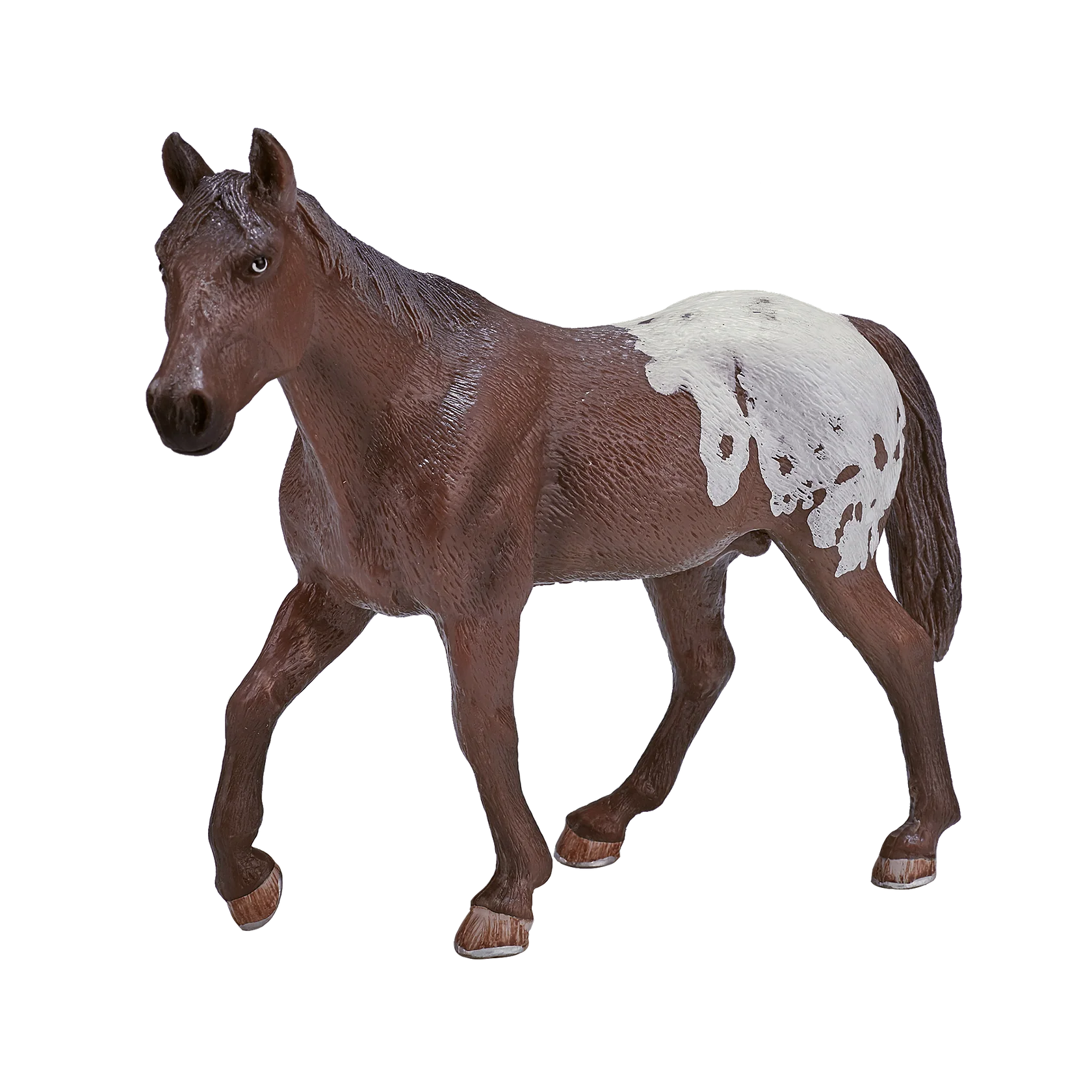 Mojo Appaloosa Stallion Chestnut XL Animal Figure Toy, Realistic Horse Collectible for Kids
