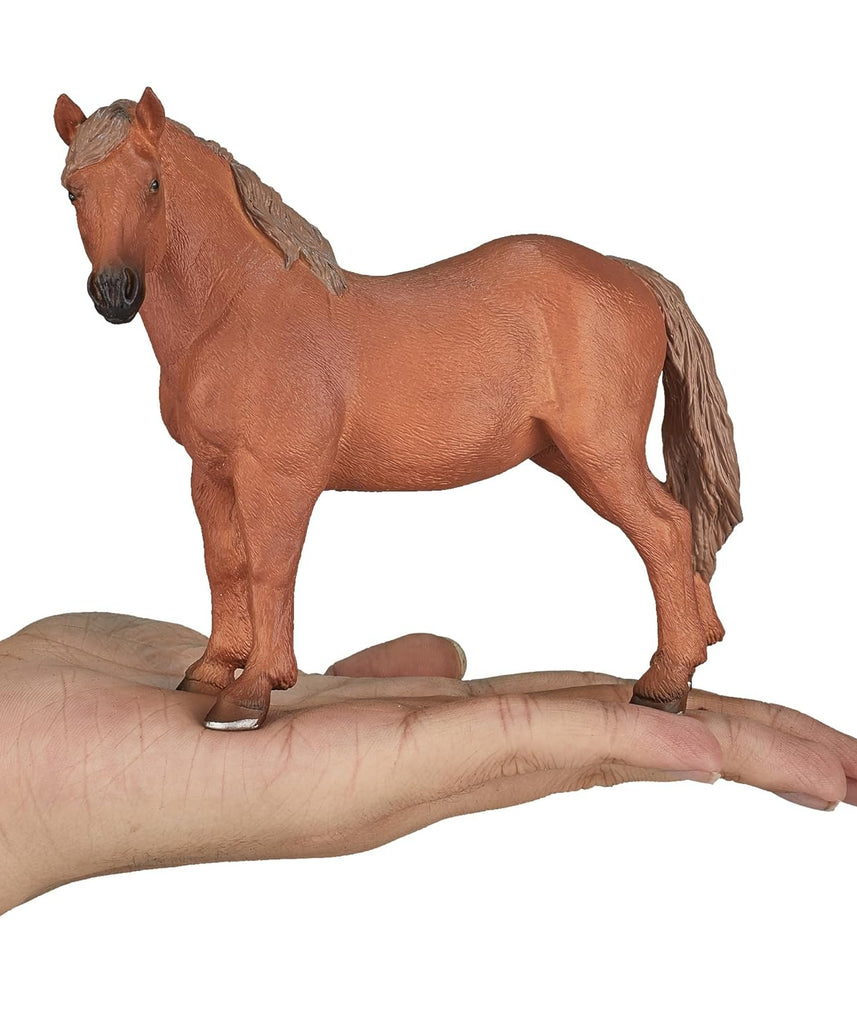 Mojo Suffolk Punch Mare XL Animal Figure Toy, Realistic Horse Collectible for Kids