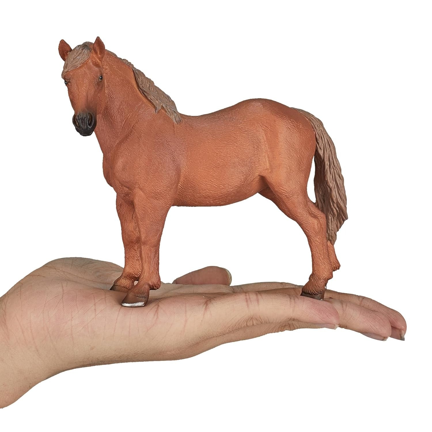 Mojo Suffolk Punch Mare XL Animal Figure Toy, Realistic Horse Collectible for Kids