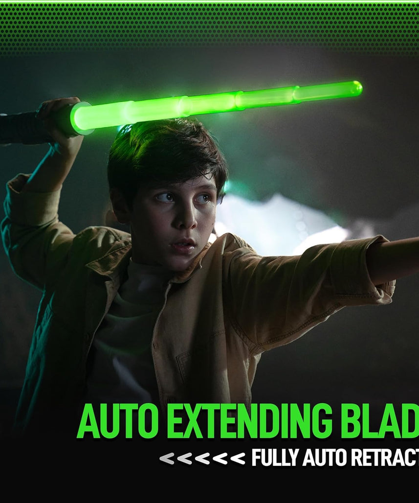 Power Saber Energy Blade Green, Light-Up Sword with Motion Sounds and Flash Effects, Exciting Role Play Toy for Kids Aged 6+